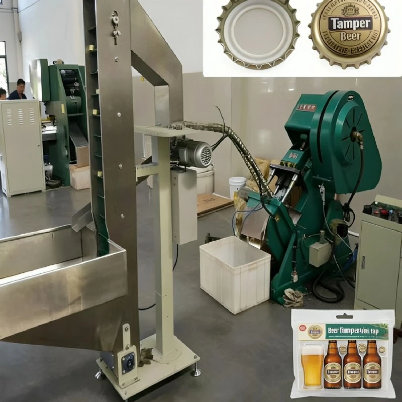 Ligne de production de bouchons inviolables pour bière-
